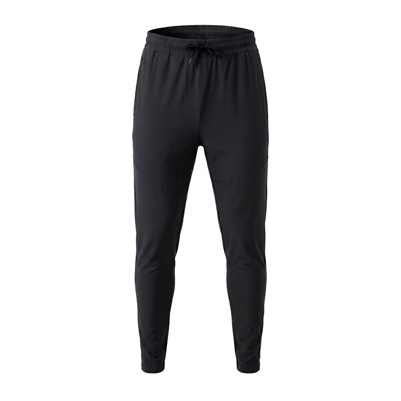 Mens Loose-Fit Quick-Drying Sports Pants With Side Pockets