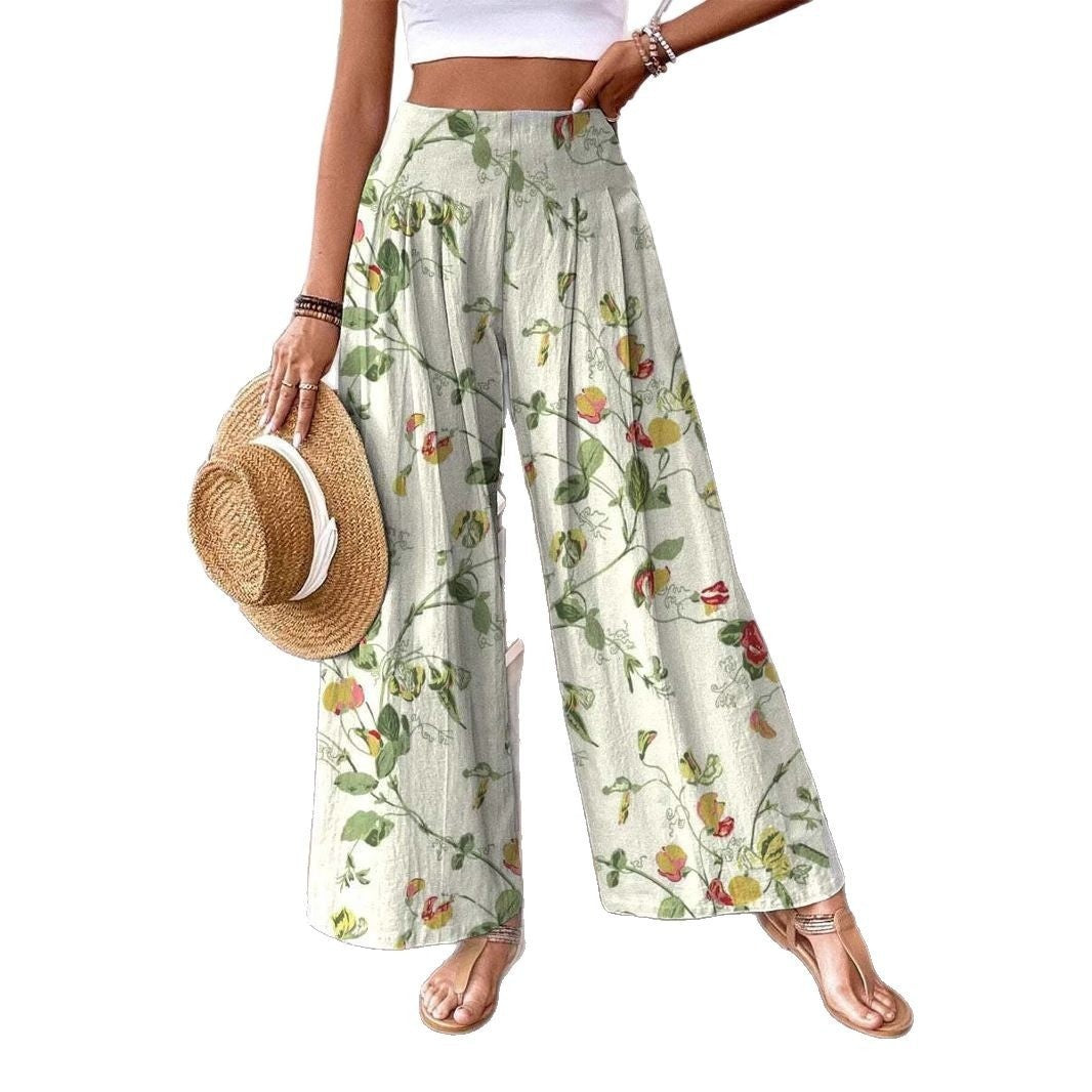 Plus-size Casual Wide-leg Pants For Women