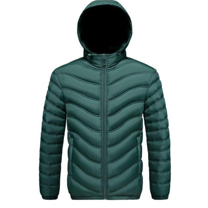 Mens Fleece-lined Cotton-padded Coat