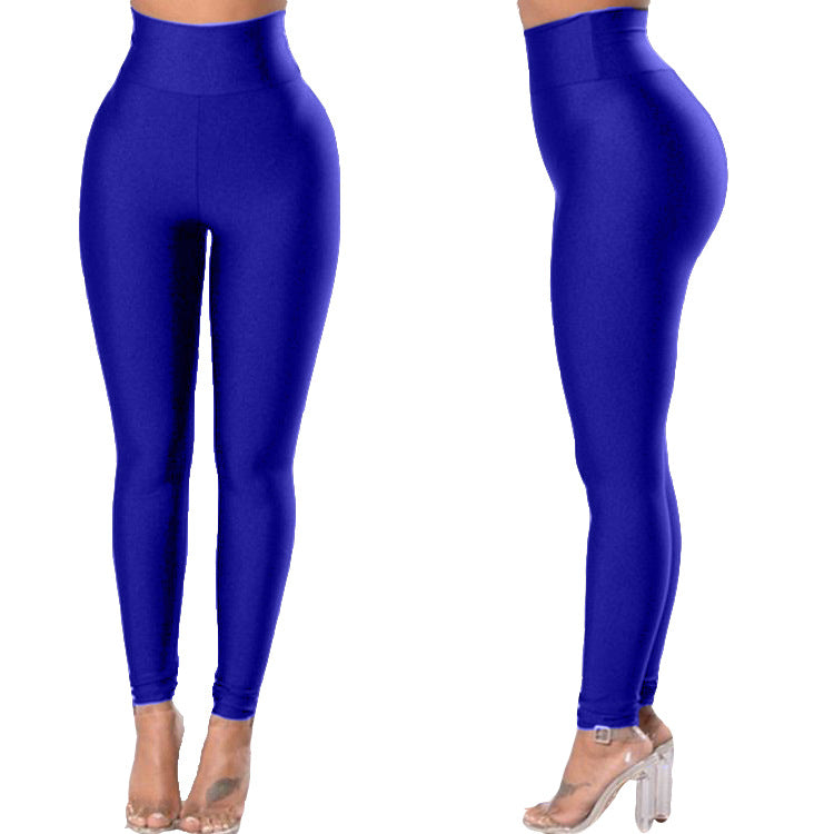 Summer High Waist High Elastic Leisure Sports Yoga Running Yiwu Leggings Women Wholesale Tight Thin Legs