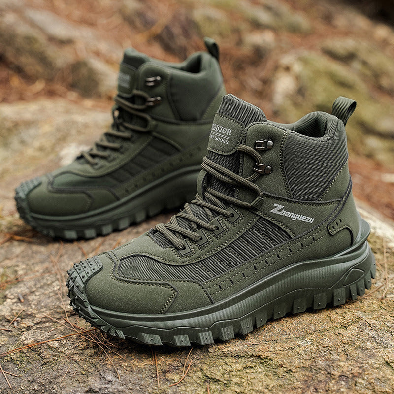 Men's Boots For Outdoor Casual Sports And Comfortable Thick-soled Wear