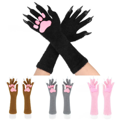 Halloween Silicone Meat Mat Long Gloves