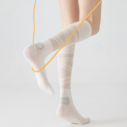 Ultra-thin Lightly Compressive Breathable Calf-length Athletic Socks