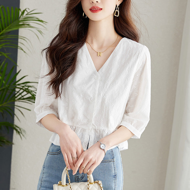 Summer Cropped Tops For Petite Women