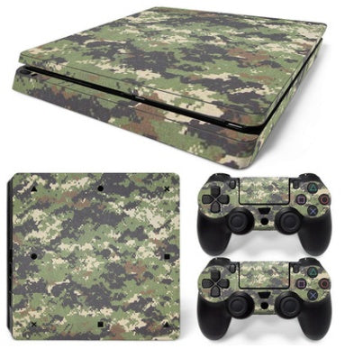 PS4 Slim Skin Sticker – Camouflage Vinyl Decal Wrap with Controller Skins