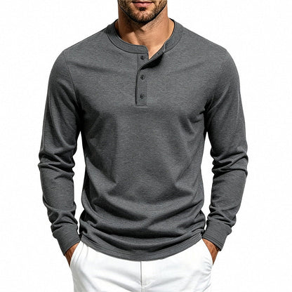 Simple Casual Retro Heavyweight Versatile Long-sleeve Top