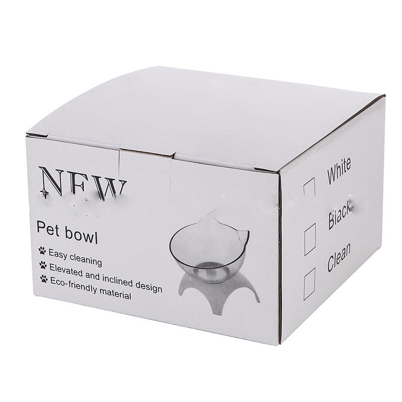 Cat Elevated Feeder Stand With Transparent Bowl