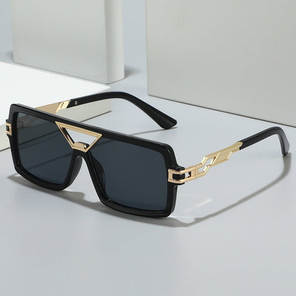 New European And American-style Color-block Sunglasses For Women
