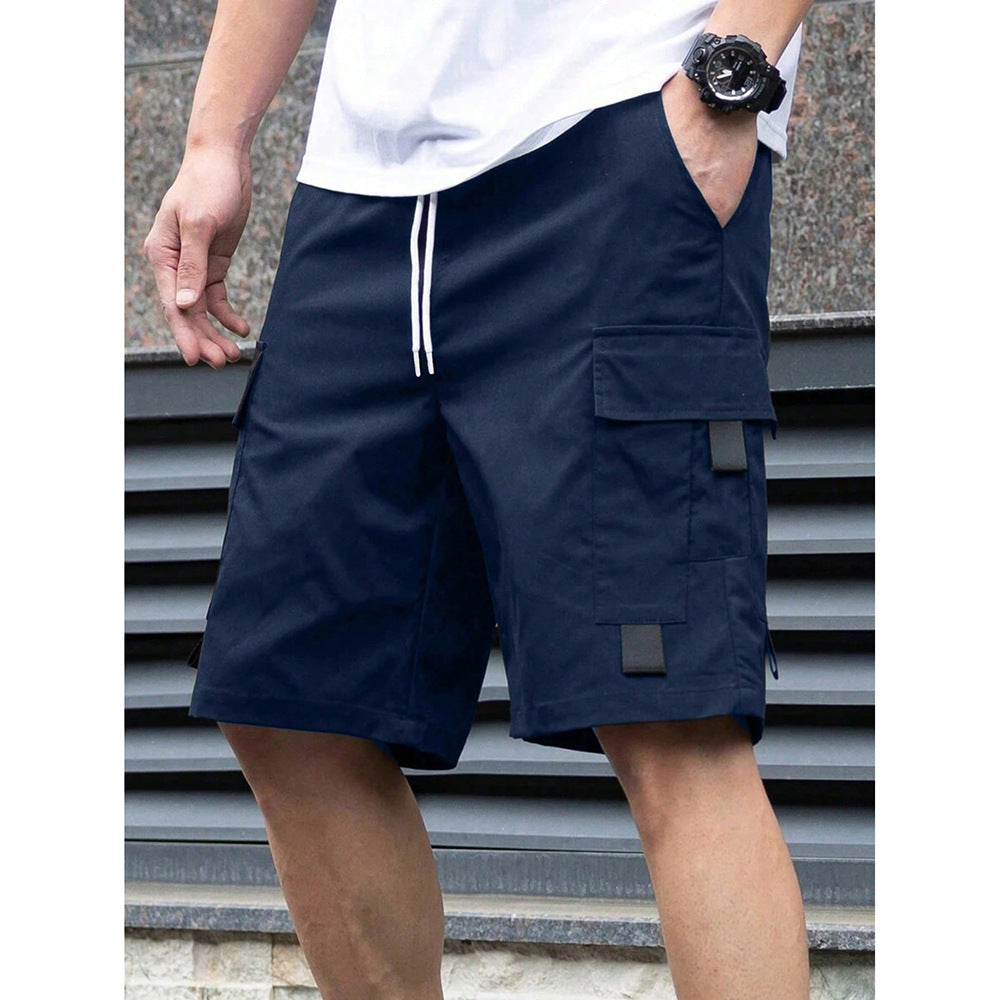 Mens Loose-Fit Cargo Casual Shorts