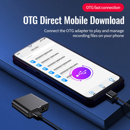 HD Noise Reduction Voice Control Recording Professional Recorder Player