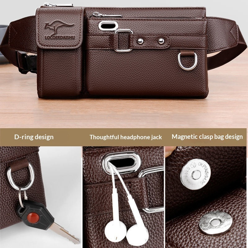 Men's Waist Bag Large-Capacity Multifunction Crossbody Bag