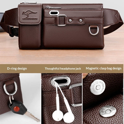 Men's Waist Bag Large-Capacity Multifunction Crossbody Bag