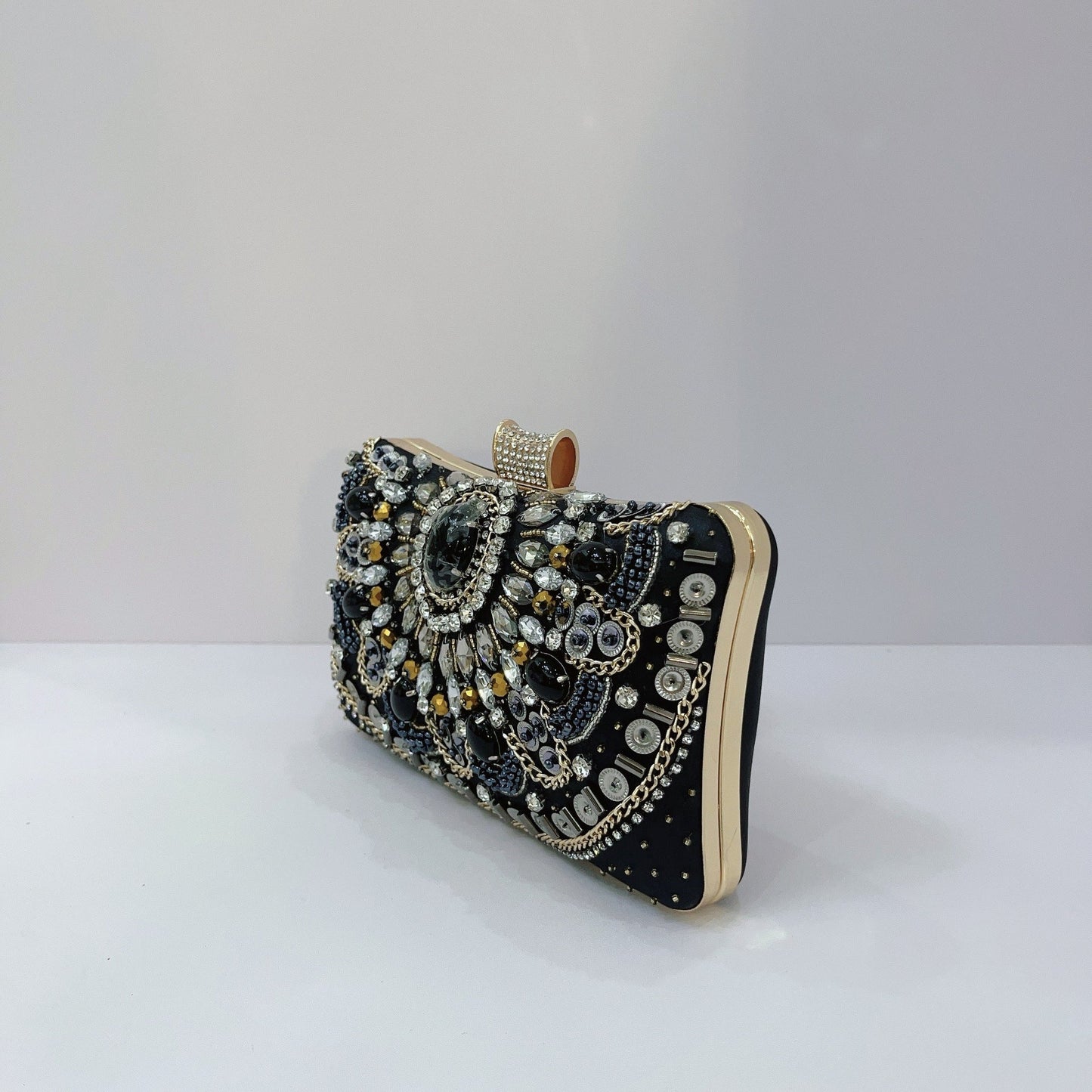 Heavy Industry Pearl-Embroidered Evening Clutch For Women Wedding Bag