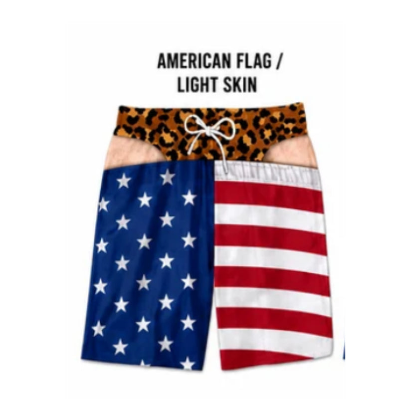 Printed Pattern Men's Casual Shorts