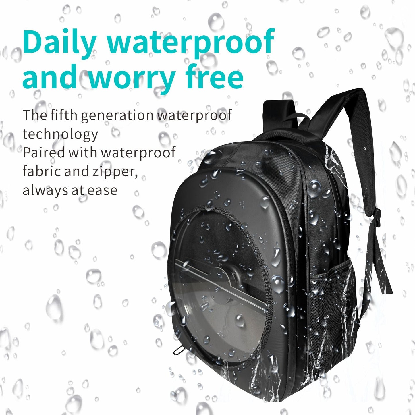 Wiilala Cross-border 3D Holographic Backpack Mobile Outdoor Advertising Display Stereoscopic Projection 3D Holographic Backpack, Supports Content Replacement Via Mobile AppSupports 5V3A Power Bank