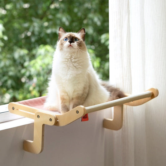 Cat windowsill suspended hammock bed