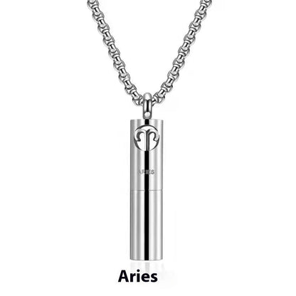 Stainless Steel Constellation Perfume Necklace
