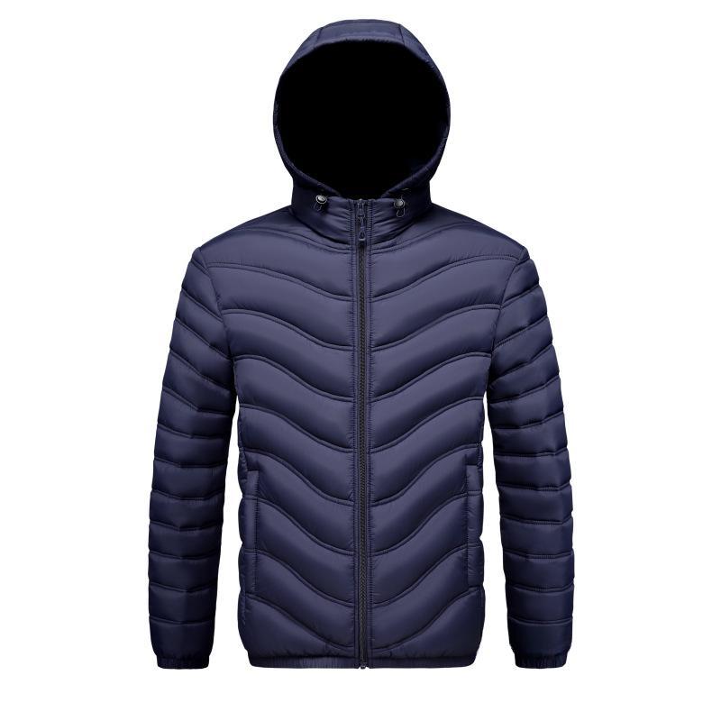 Mens Fleece-lined Cotton-padded Coat