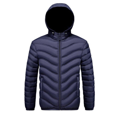 Mens Fleece-lined Cotton-padded Coat