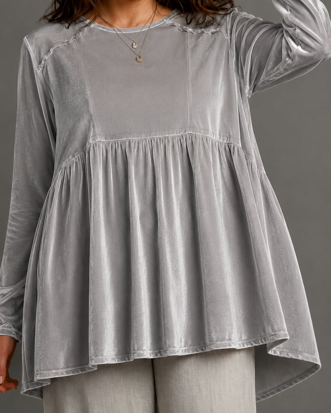 Long-sleeve T-shirt Womens Loose-fitting Top