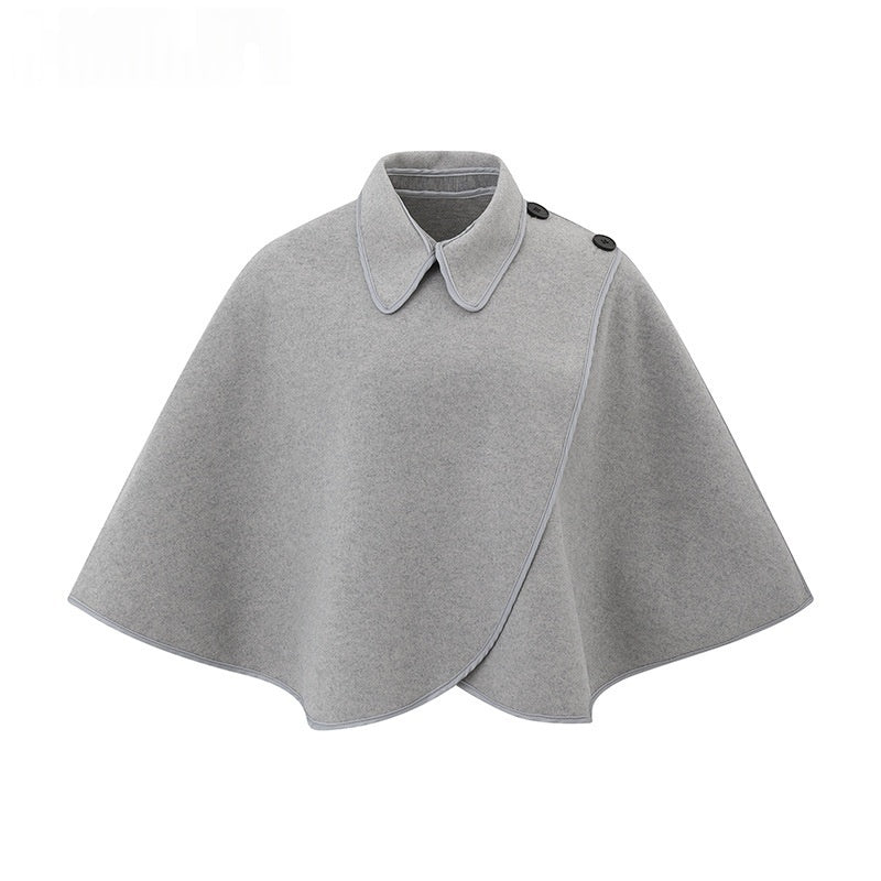 Versatile Loose-Fit Womens Knitted Cape