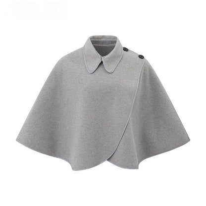 Versatile Loose-Fit Womens Knitted Cape