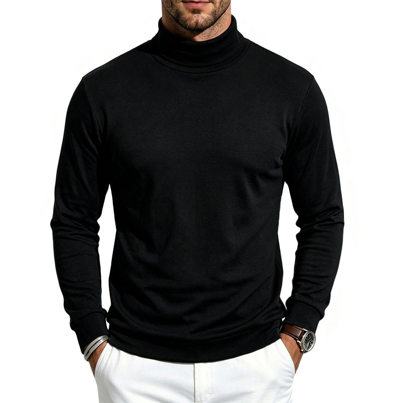 Simple Versatile Loose-fitting Skin-friendly Wool Fleece With A Turtleneck And Long Sleeves