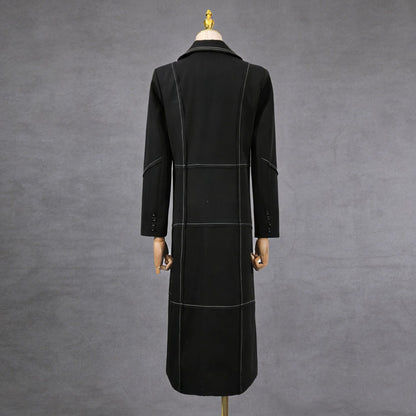 Fashionable Trench Coat European And American British-style Vintage Womens Jacket