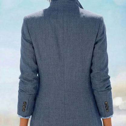 Old-money-style Slimming Casual Plus-size Blazer For Women