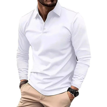 Fashionable Casual Mens Long-sleeve Shirt With A Fawn Embroidery