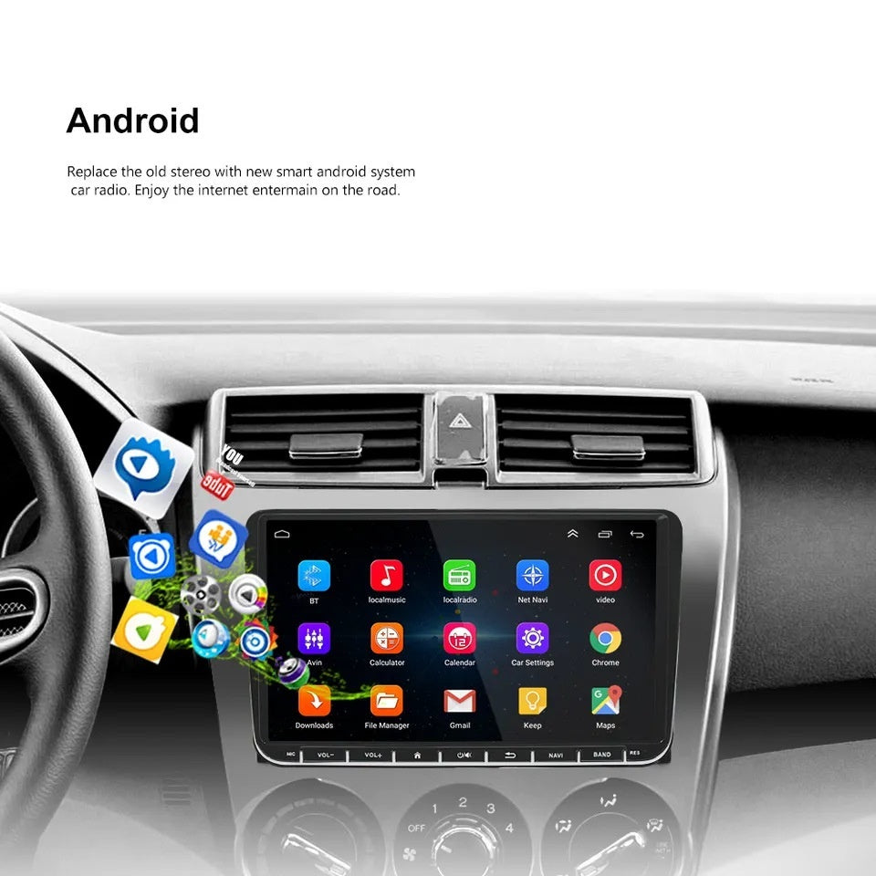 9” Android Car Stereo – Touchscreen GPS Navigation, Bluetooth & Multimedia Player