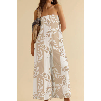 Fashion Top Wide-leg Pants Jumpsuit Women