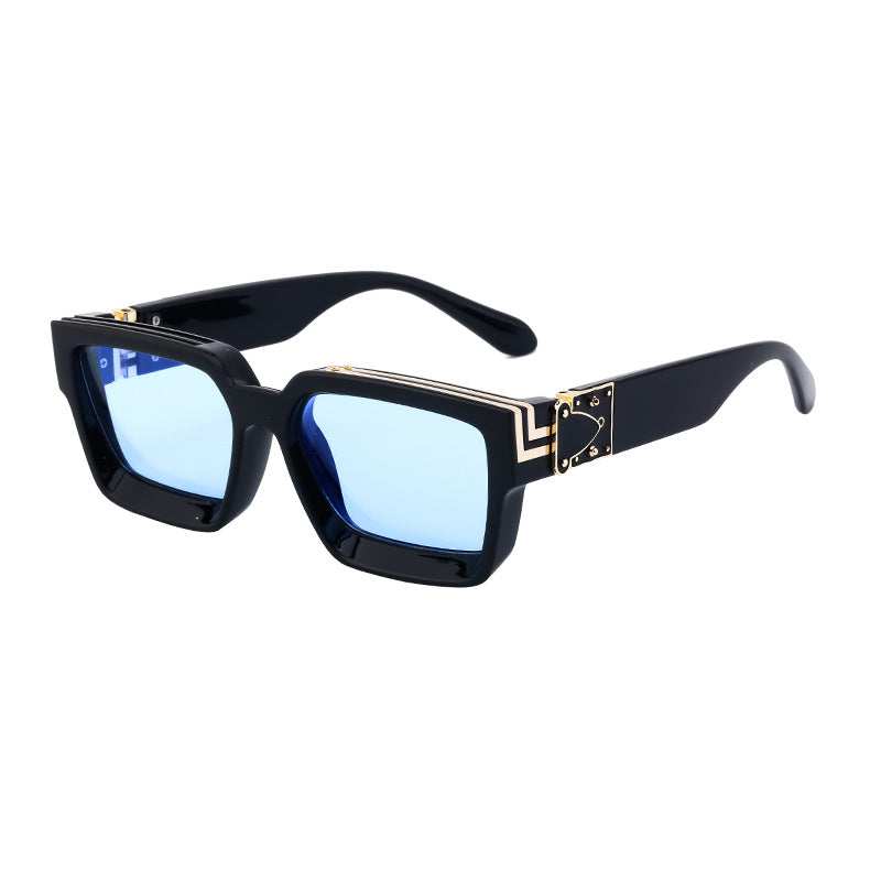 Millionaire Same Style Sunglasses For Men, Fashionable Internet Celebrity Sunglasses For Women, High-End Glasses, Square Frame Sunglasses, Cross-Border