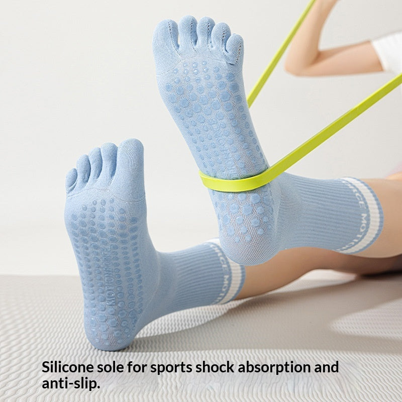 SpringSummer Five-Finger Socks For Yoga And Pilates In Bright Colors For Women