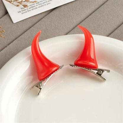 Personalized Holiday Decor Halloween Horn Hair Clip