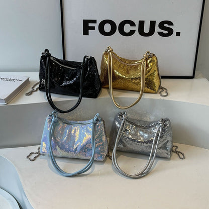 Womens Single-shoulder Underarm Bag And Chain Crossbody Bag