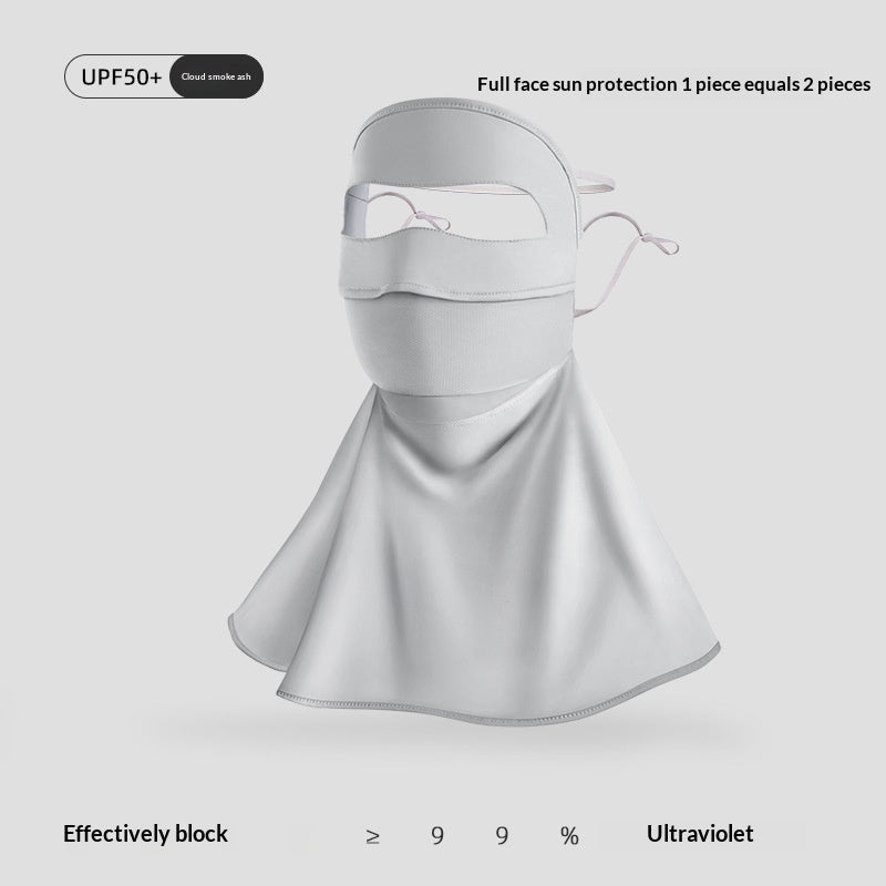 Summer Cycling Full-Face Sun-Protective Mask And Hat Combo