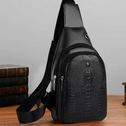 Crocodile-pattern Chest Trendy And Stylish Casual Crossbody Bag