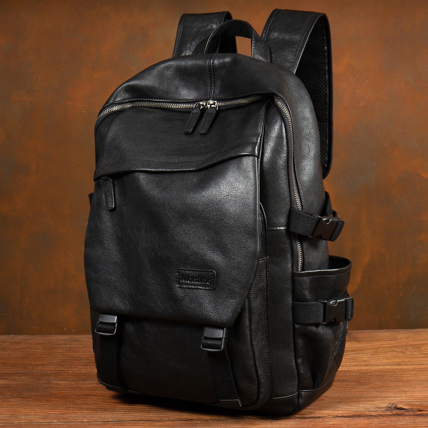 Slow Time Full-Grain Leather Backpack