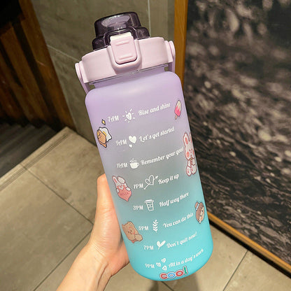 2-Liter Portable Water Bottle Summer Cup
