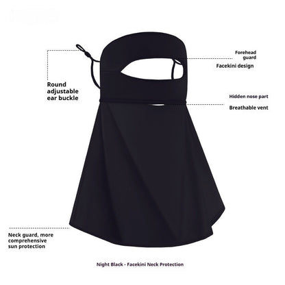 Sunscreen Face Mask For Women Summer UV Protection