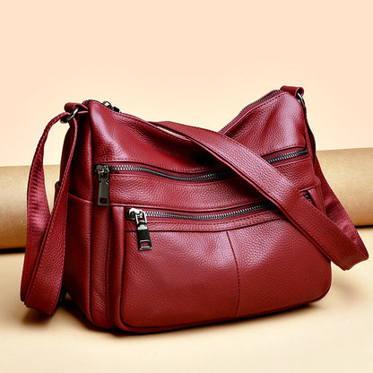 New Bags Women's High-grade Leather Tote First Layer