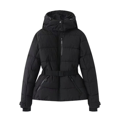 New Multi-color Ski Quilted Hooded Puffer Jacket