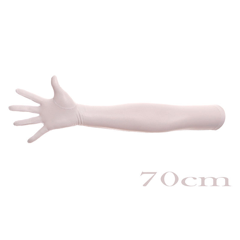 High-gloss Gold Foil Stamping And Elbow-length Costume Gloves