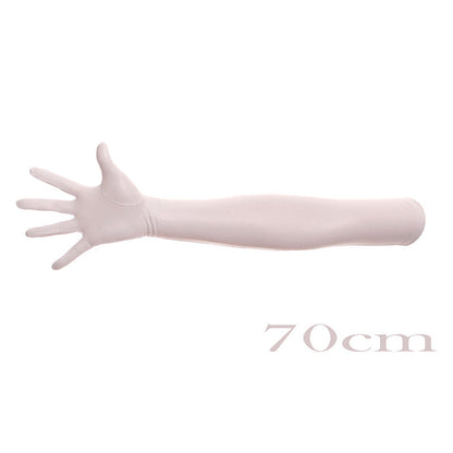 High-gloss Gold Foil Stamping And Elbow-length Costume Gloves