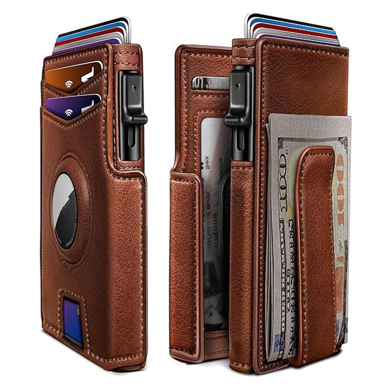Multi-Card Short Metal Card Holder Mens Wallet