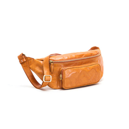 Retro First-Layer Cowhide Crossbody Bag