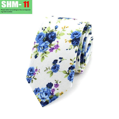 Narrow Casual Patterned Tie For Men