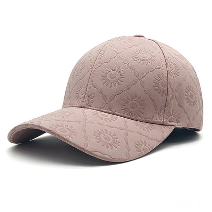 Cross-border Fashion Full-patterned Printed Checkered Baseball Cap, Korean Version, Large Brim, Hard Shell, Baseball Cap, Versatile And Casual Hat