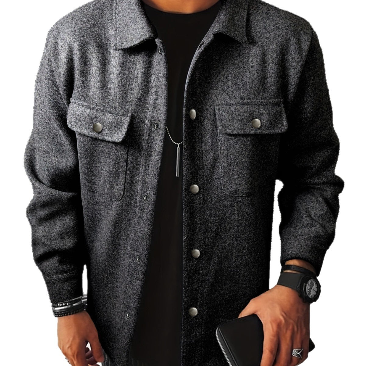 Men's Lapel Loose-fitting Coat Corduroy Jacket